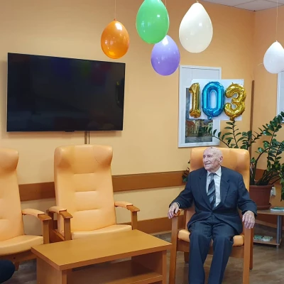 Pan Melich slaví 103 let !!! Natáčela TV Nova