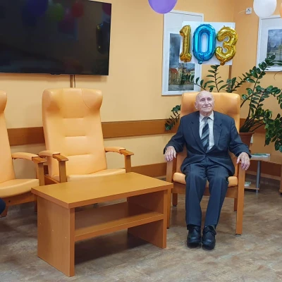 Pan Melich slaví 103 let !!! Natáčela TV Nova