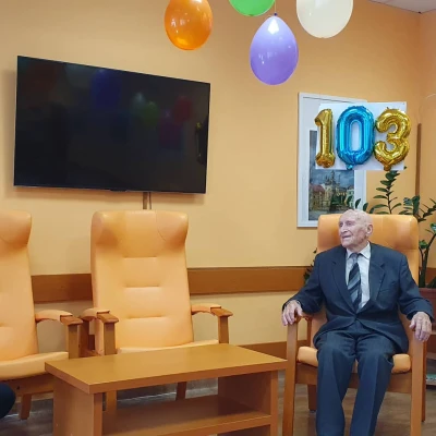 Pan Melich slaví 103 let !!! Natáčela TV Nova